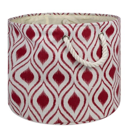 DESIGN IMPORTS Storage Bin, Polyester, Barn Red CAMZ10036